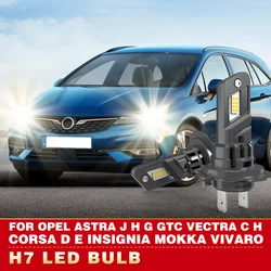 2x H7 LED Canbus Headlight Bulb 24000LM LED Car Head Fog Light Led For Opel Astra j h g gtc Vectra c h Corsa d e Insignia Mokka