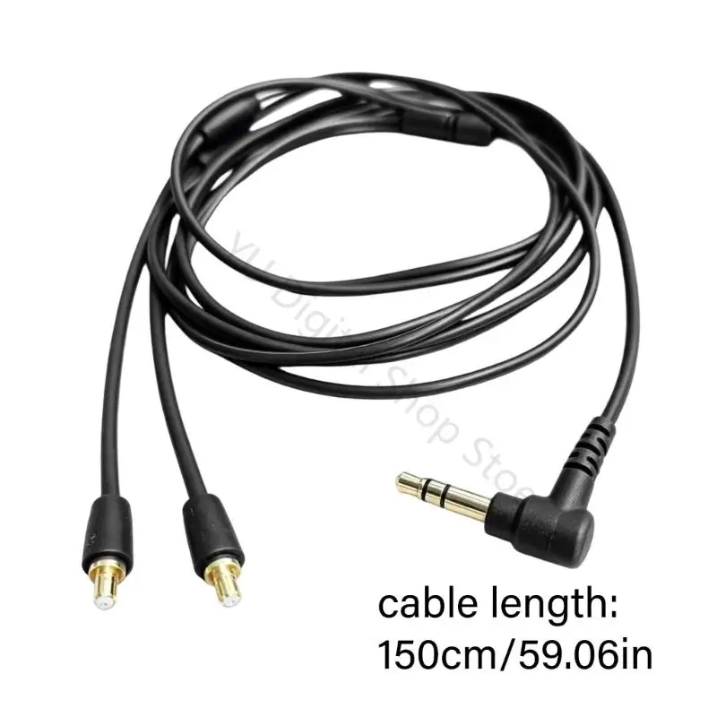 96BA Flexibles Kopfhörer-Ersatzkabel mit 3,5 mm rechtwinkligem Stecker, für LS40 LS50 LS60 LS70, 47,24-Zoll-Kabel für Zuhause – Detail 6
