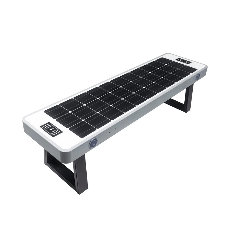Solar smart seat Mobile phone wireless charging Park smart bench