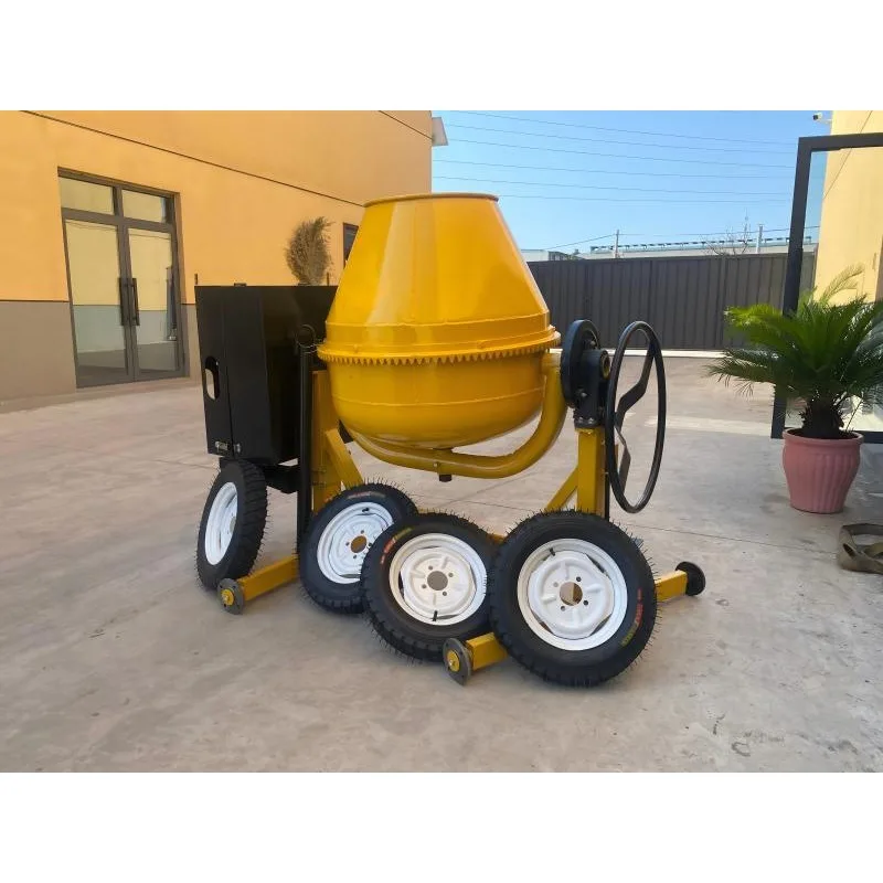 High Performance 350L Mobile Concrete Mixer Machine Portable Electric Cement Mixer for Construction Projects with Wheels CE 700L