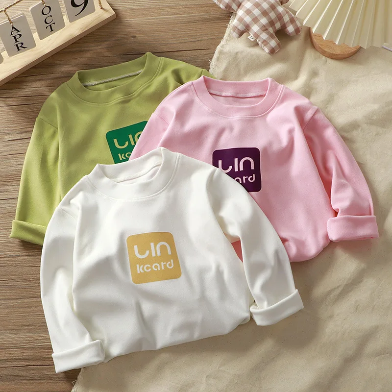 Children Thermal Underwear Tops Boys Girls Sleep Pyjamas Casual Kids Warm T Soft Autumn Winter Sleepwear Home Wear