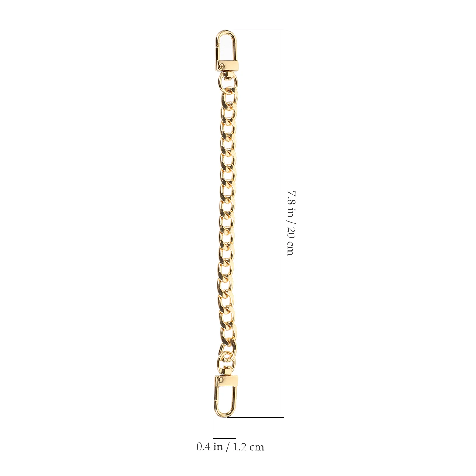 8 قطعة استبدال حقيبة سلسلة معدنية مشبك مسطح حزام لحقيبة اليد محفظة DIY ملحق انفصال سلسلة الكتف حلية