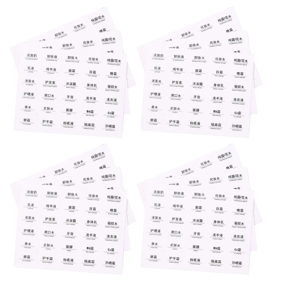 

30 Pcs Stickers Label Waterproof Identification Paste Sort Transparent