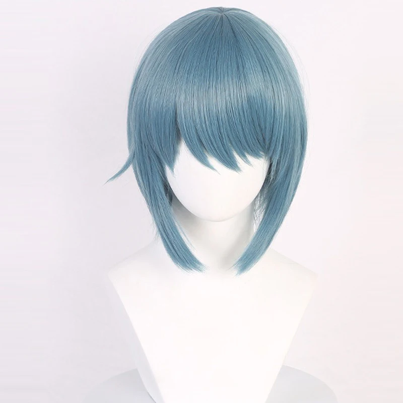 Miki Sayaka Cos Short Hair Ball Evening Dress Match Colorful Headgear Anime Puella Magi Madoka Magica Role Character Wig