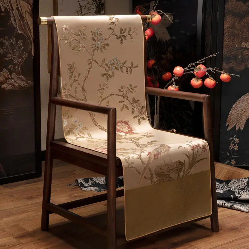 Chair cover Chinese private club, exclusive non-slip dining table, chair cover, dust-proof hotel stool cover