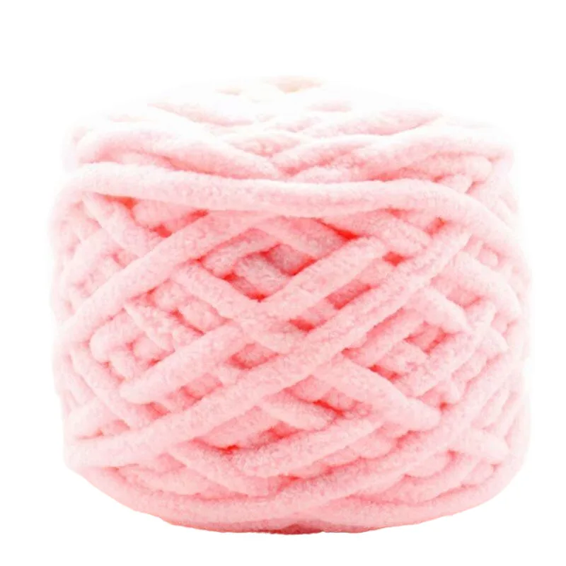 1 Stück 100 g Samt-Handstrickgarn Polyester Häkelgarn Strickschal Slipper Hutlinie Kissen Puppenhausschuhe Fäden 50 m 1968 Zoll – Detail 21