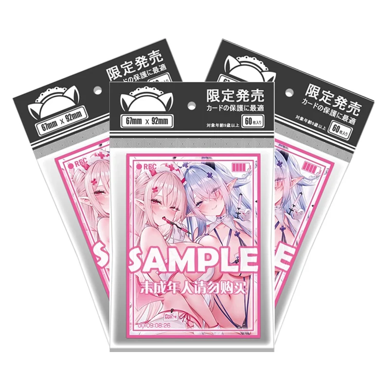 60pcs 67mmX92mm Laser Game Card Holder そらなにいろ Nurse Genie PTCG   Suitable for (MTG/OPCG/PKM) Card Card Protectors Sister Sleeves