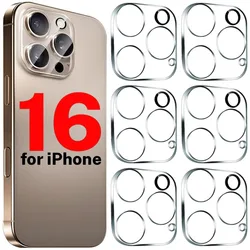 4/1PCS Camera Len Tempered Glass Films for Apple iPhone 16 15 14 13 Pro Max 16Plus Phone Back Lens Screen Protectors Cover