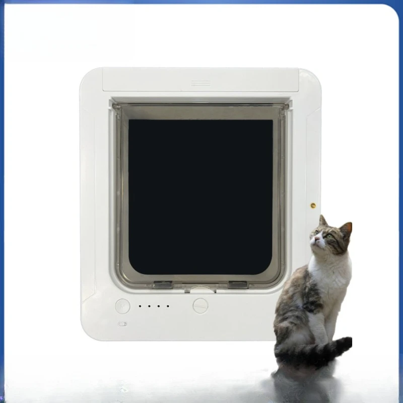 Smart pet door cat door cat hole, induction can control the direction of entry and exit cat dog