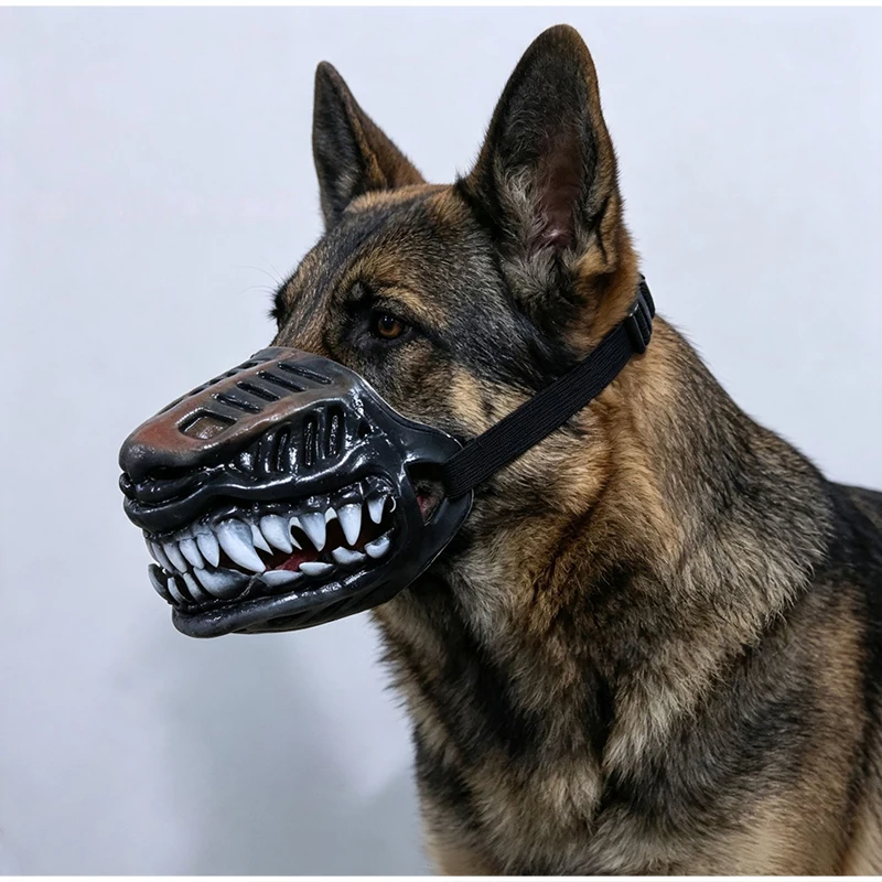 Hundemaulkorb-Maske Halloween Cosplay Haustier-Mundschutz Lustiger Kreativer Tier-Mundschutz Dekoratives Accessoire für Kleine, Mittlere und Große Hunde – Detail 13