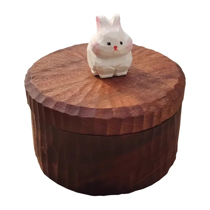 Cat rabbit urn, hair tooth collection memorial altar, creative retro cute pet cremation funeral jar