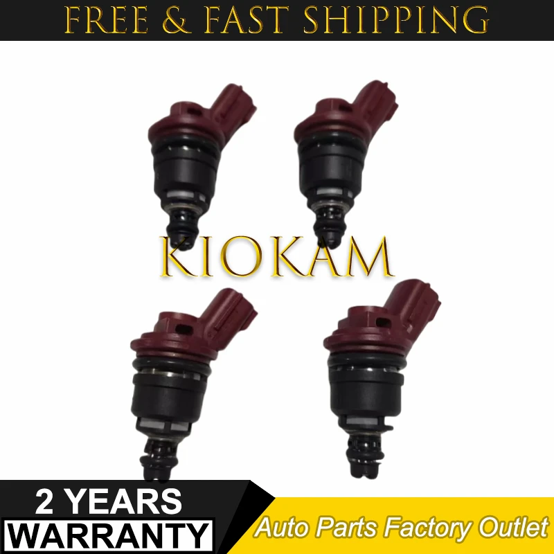 4PCS 16600-RR544 Fuel Injectors Fits For Silvia S13 S14 S15 SR20DE SR20DET  SF-60-740CC 16600RR544 SF60740CC