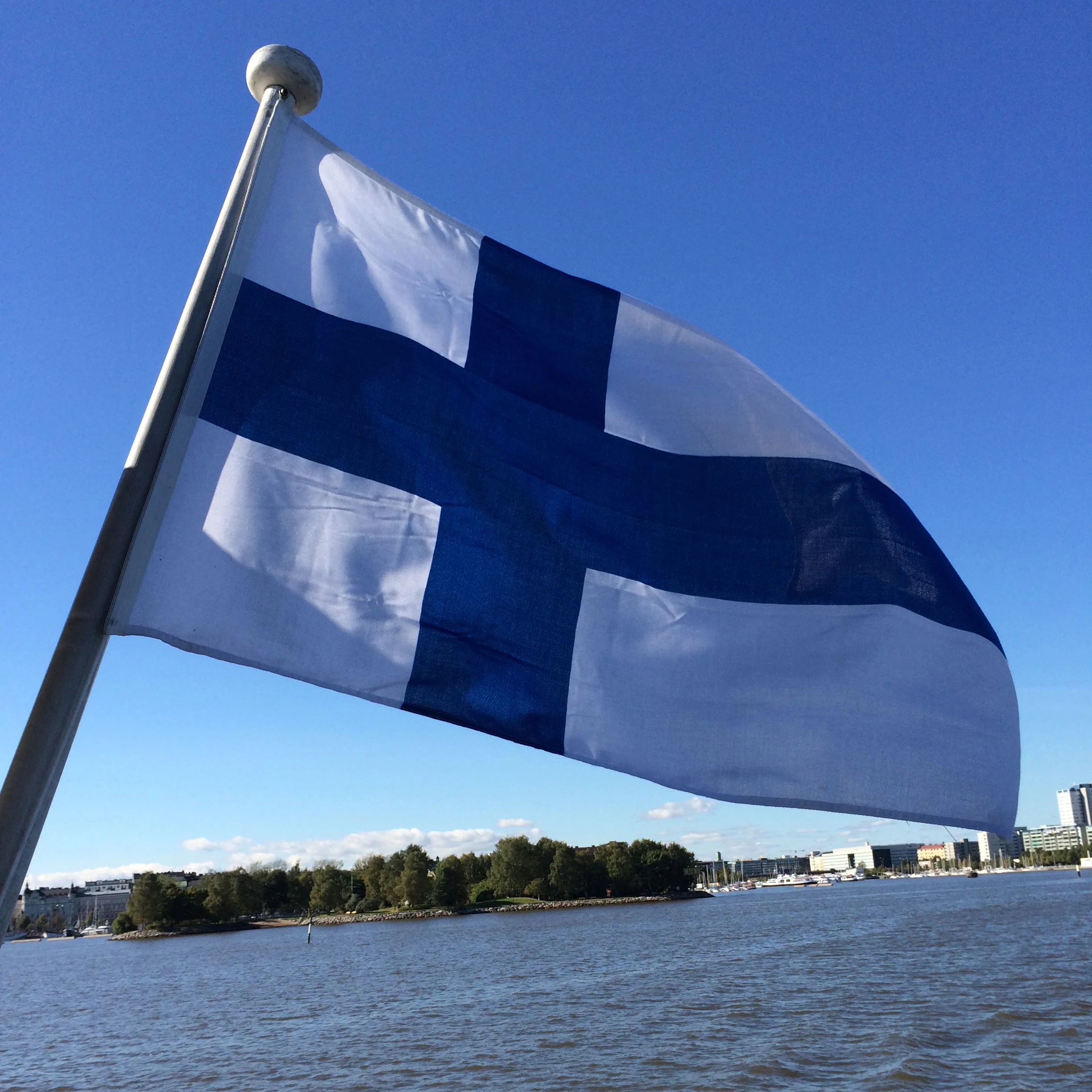 60X90CM 90X150cm Finland Flag Polyester Standard National Flag Banner Outdoor Indoor