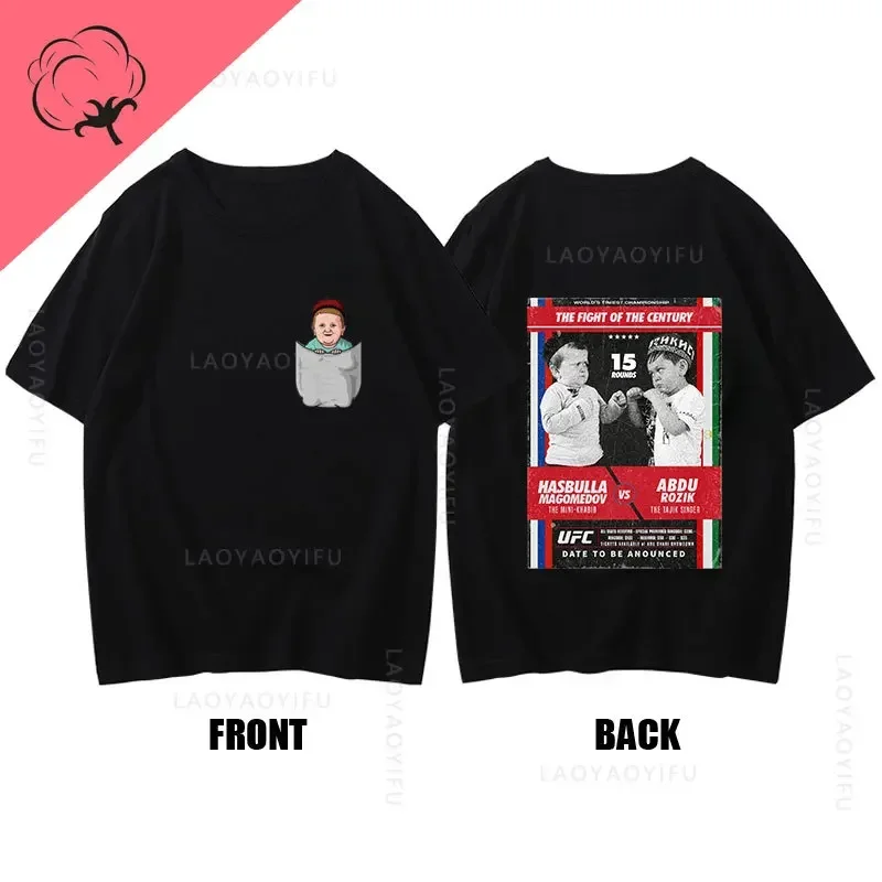 

Classic Team Hasbulla 100%Cotton T Shirt Summer T-shirt Hip Hop Graphic Tops Men Women Fighting Manga T Shirt Streetwear