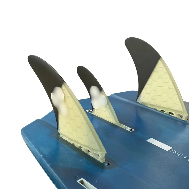 RISECE AMT Twin Fins Stabilizer Fiberglass Performance Core Tri Fin Set Surfbrettflossen 3-teiliges Set Quilhas Surfflossen – Detail 4