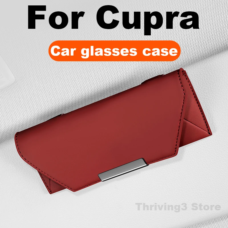 

Car Glasses Case For Cupra Formentor PHEV Tavascan Terramar Leon Born Lbiza Ateca 2024 2025 Auto Sun Glasses Holder Accessories