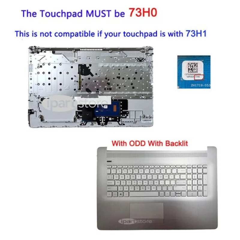 Y НОВИНКА для HP 17BY 17-BY 17-CA 17Z-CA 17T-BY верхняя крышка упора для рук с тачпадом клавиатуры