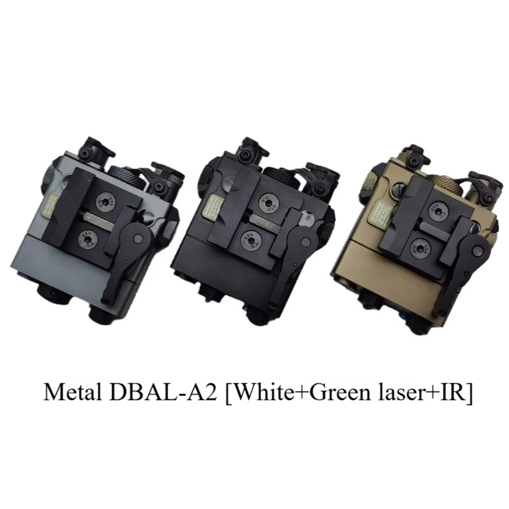 PEQ Laser IR Flashlight Strong Light Illumination 20mm Guide Metal DBAL-A2 Full Function Green Laser Indicator