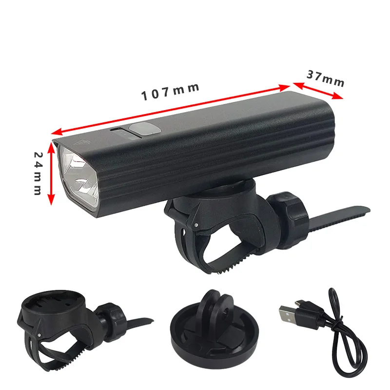 AliExpress Bike Light Headlights Strong Light Riding Flashlight Ebike/bike Front Light Type-C Rechargeable Waterproof MTB Road Cycling Lamp