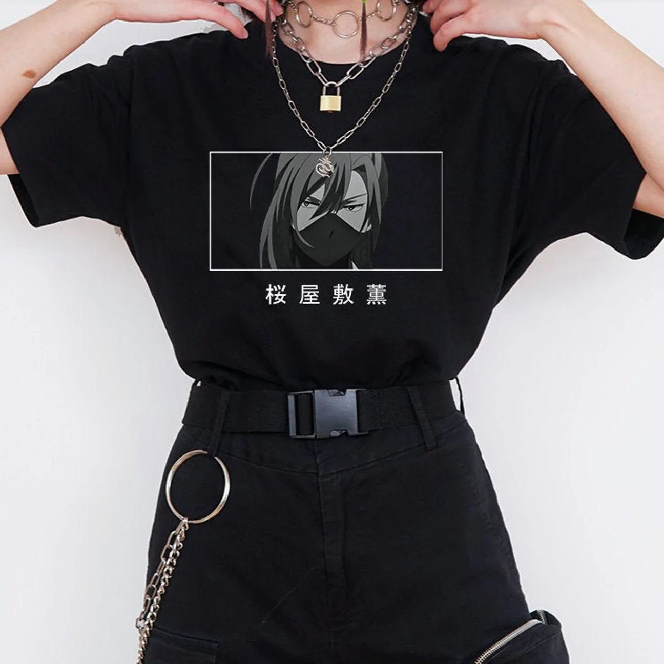 Nana Eyes Shirt donna Anime Kawaii t-Shirt Girl Y2k Streetwear Goth top donna Tee Unisex manica corta vestiti oversize