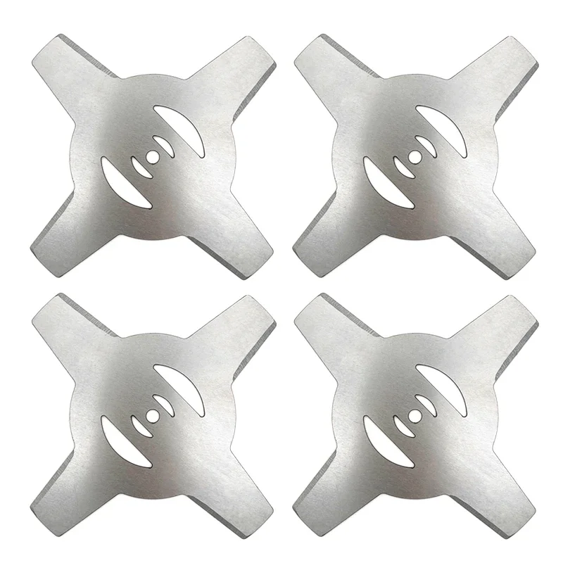 Garden Power Tool Accessories 4Pieces 5mm Metallic Blade 4Teeth for Electrical Grass Trimmer Brush Cutter Hilo de trimmer