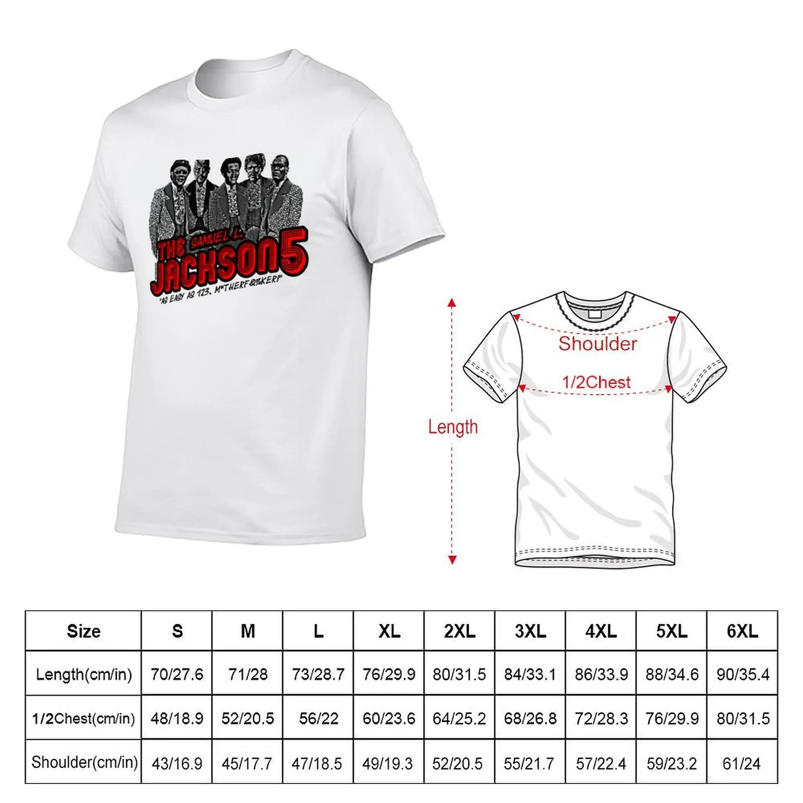 The Samuel L. Jack.son 5 T-Shirt custom shirt funny costumes plain black t shirts men