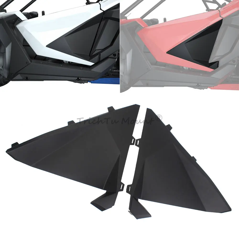 2Pcs Black Lower Half Door Panels For Polaris RZR PRO XP Turbo R Premium Sport Ultimate 2020-2024 UTV Parts for 288376