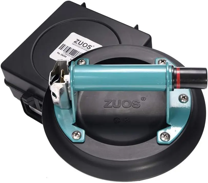 

8-Inch Vacuum Suction Cup for Granite and Glass Lifting, 560 lbs Capacity with Metal Handle and ABS Pump