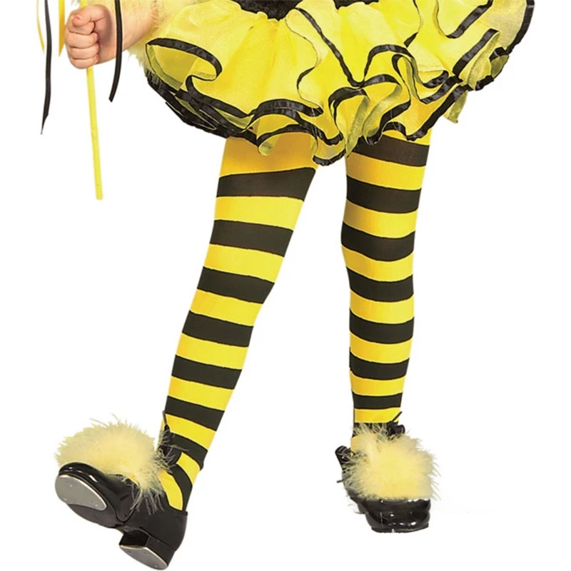 

Bee Costume Set Bee Ears Tutu Skirt Oversleeve Glasses,Socks Animal Fancy Costume Kit Accessories for Halloween Cosplay