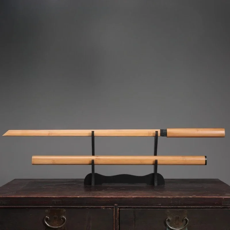 

Tang Hengdao Wooden Sword Kendo Sword Drawing Samurai Blade Sword Wushu Training Juhe with Sheath 100cm