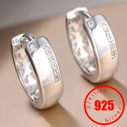 Vendas quentes!!!!! Cubic Zirconia 925 Brincos De Agulha De Prata Para As Mulheres, Aro De Orelha, Huggie, Festa De Casamento, Atacado, Dropshipping, Nova Chegada