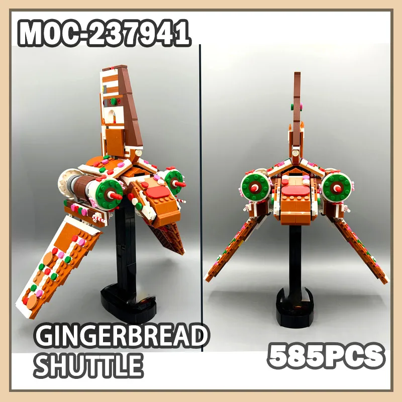 

MOC-237941 Gingerbread Shuttle Building Block Space War Movie Series Building Blocks Creative Gift Klocki Gingerbread Space Wars