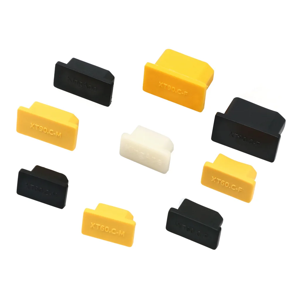 5pcs XT60 XT90 Series Aircraft Model Plug Universal Dust Cover Waterproof Lithium Battery Connector Male and Female Plug Sheath