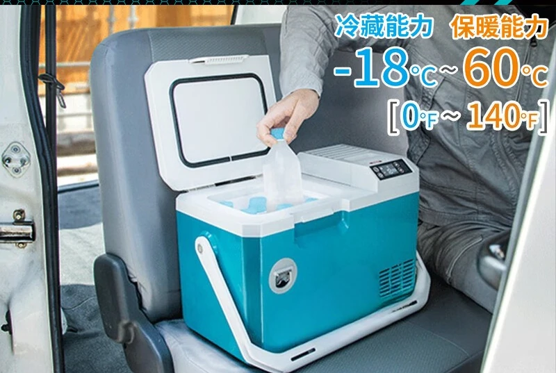 Rechargeable plug-in type hot and cold insulation box connected to the car cigarette lighter