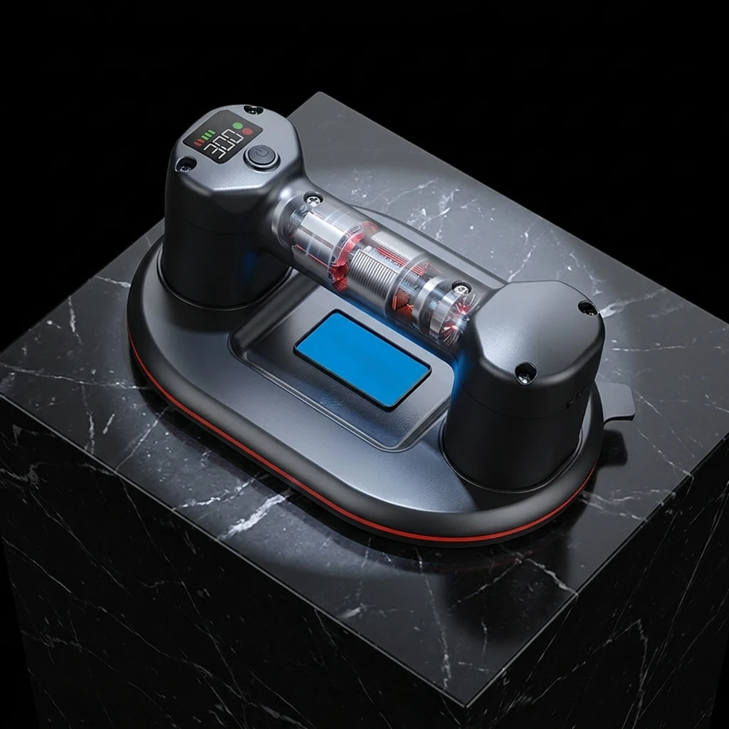 Electric Industrial Grade Brushless Motor Suction Cup Vacuum Lifter 220V for Ceramic Tile Glass Stone Furniture Handling