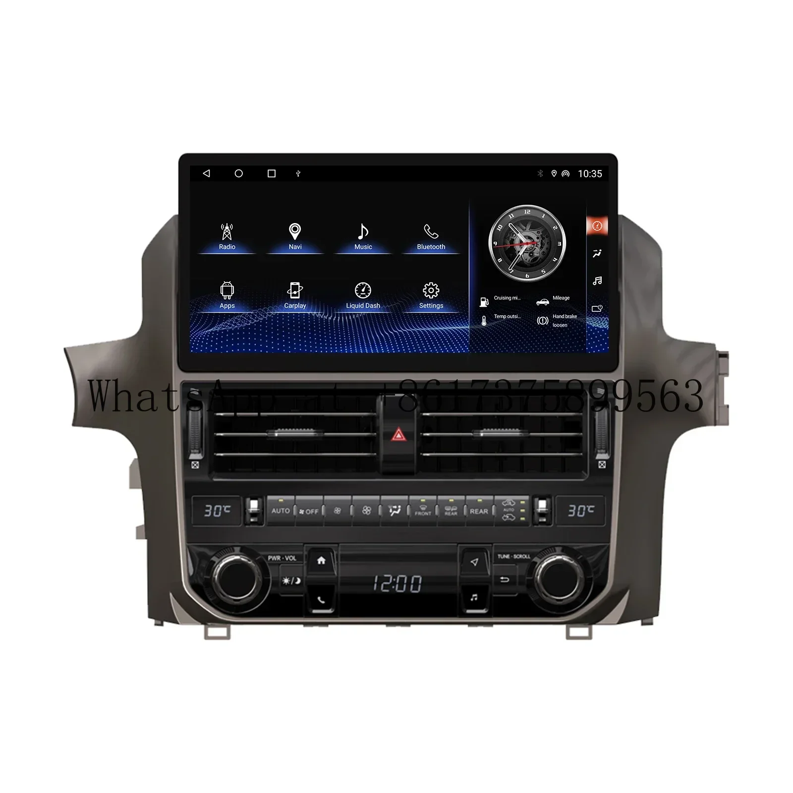 12.3 Inch Car Radio Android 13 GX400 GX460 2009-2022 CarPlay Multimedia Video Player GPS WIFI Stereo Head Unit