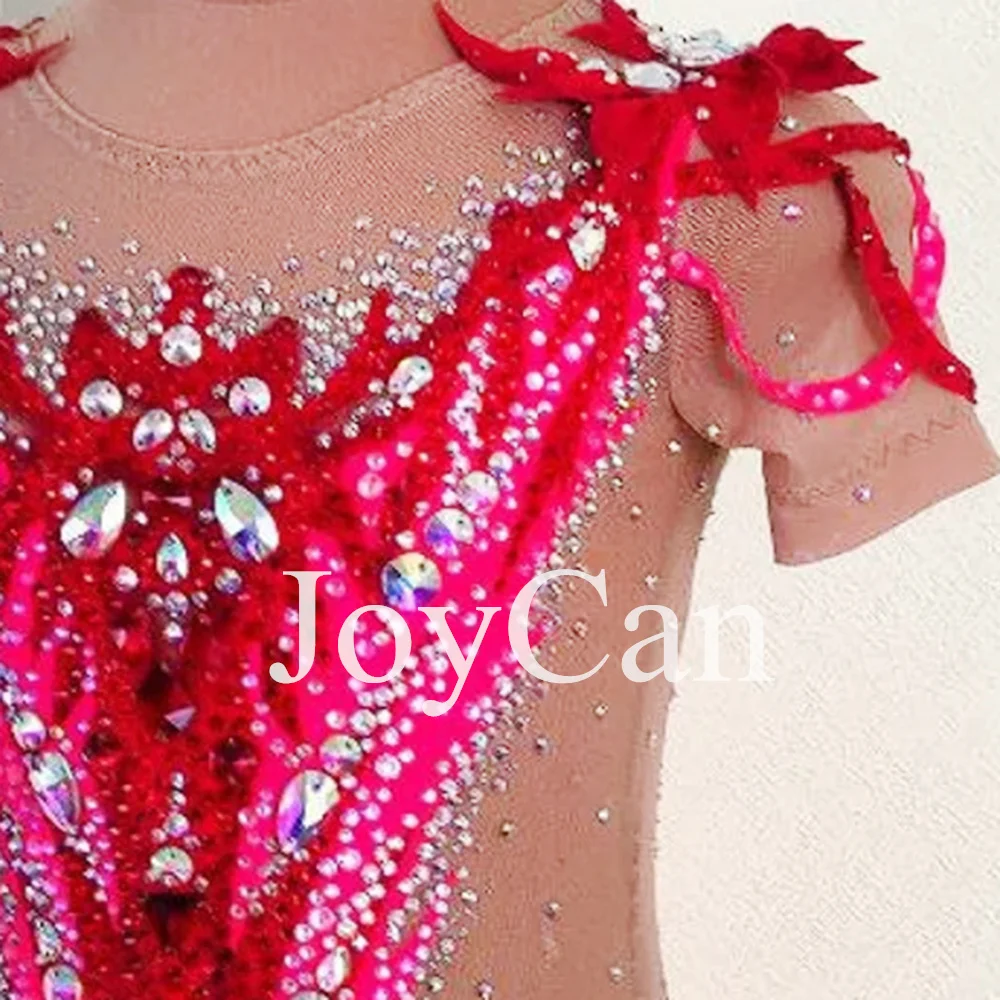 JoyCan-أحجار الراين ثياب جمباز للنساء والفتيات ، رودو سباندكس ، ملابس رقص أنيقة للمنافسة