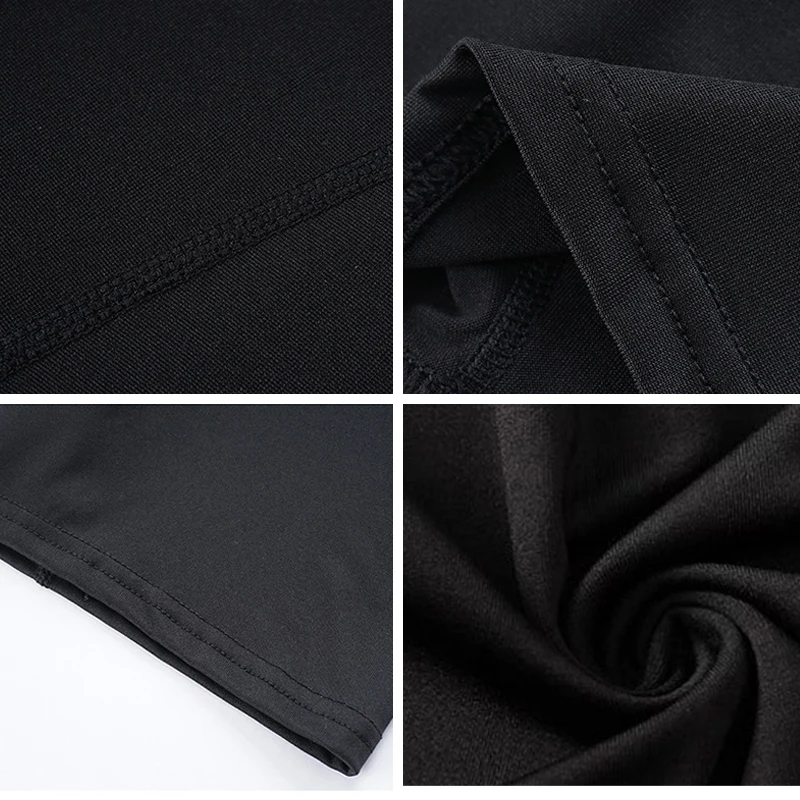 Men's black and white sports leggings coolquick drying leggings leggings running pants basketball exercise shorts activity short image 5