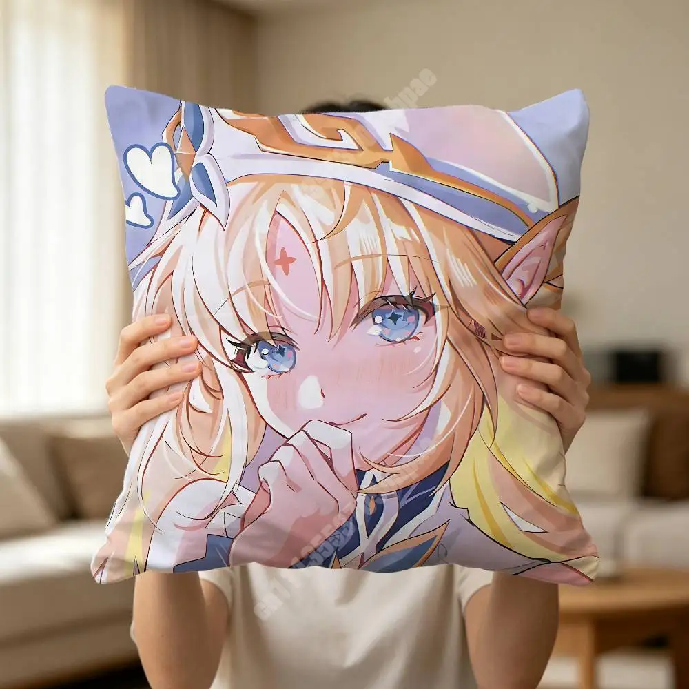 Nicole Reeyn Genshin Impact Printed Pillow Cover Sofa Couch Bedroom Cinema Home Theater Decoration