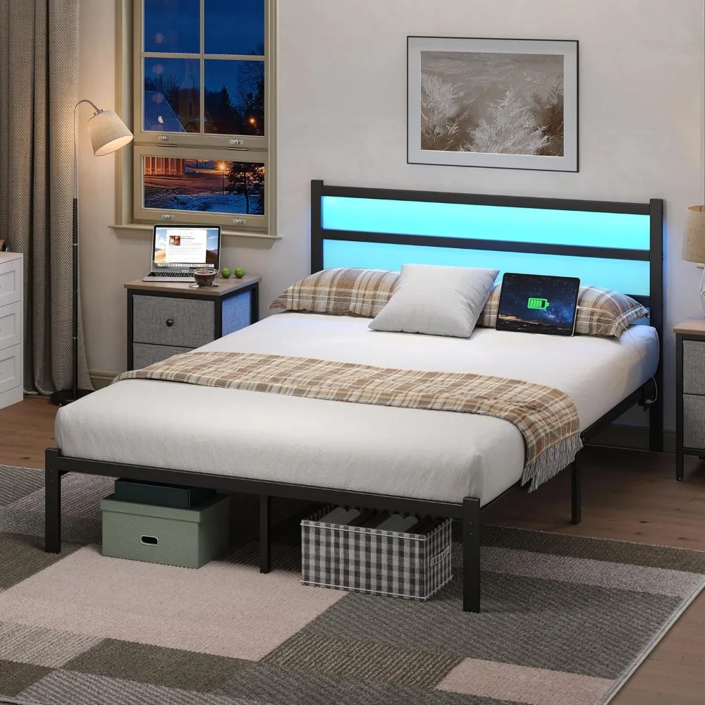 Full Bed Frame With…
