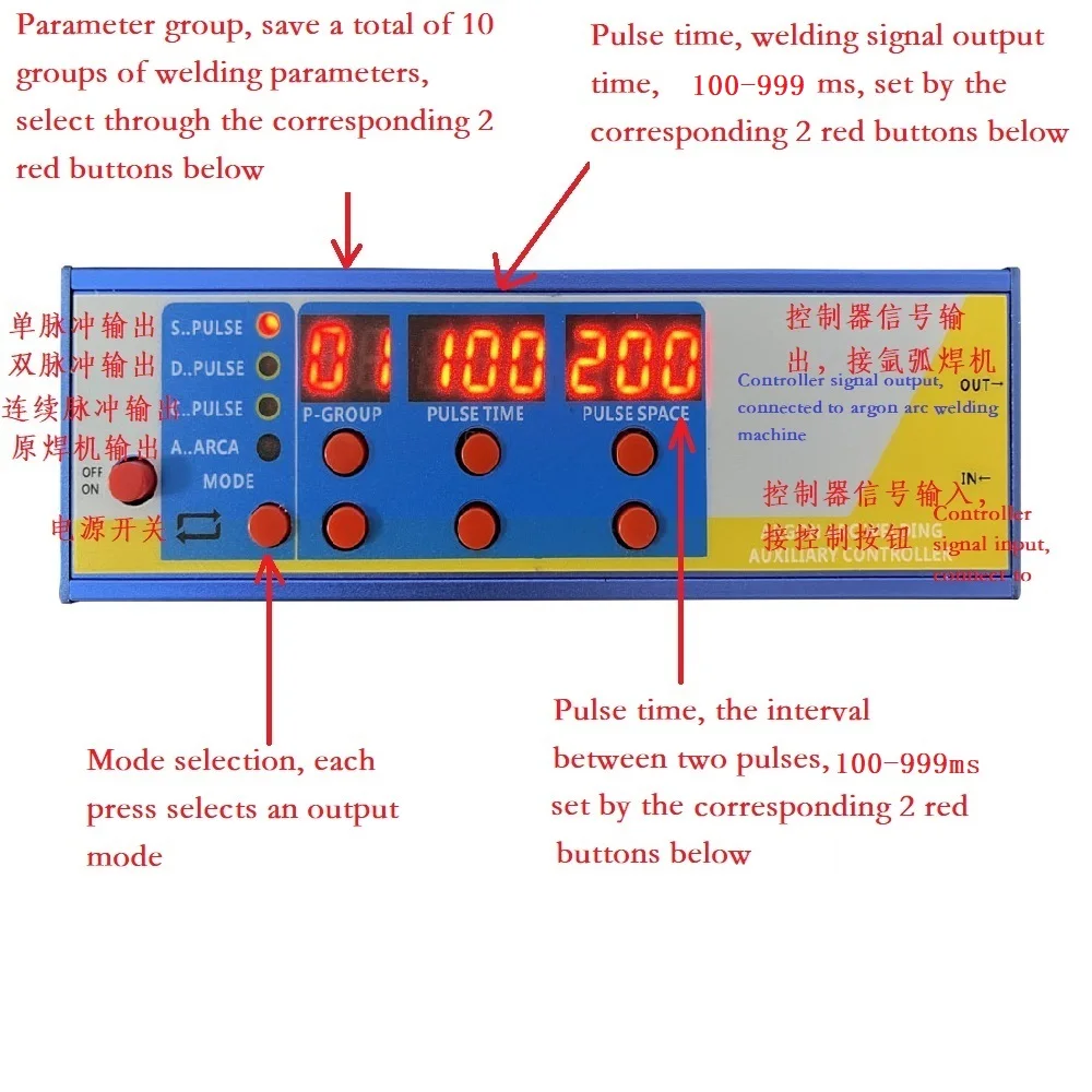 Argonbooglassen Gemodificeerde Koude Lassen Machine Controller Vel Pulse Spot Lassen Imitatie Laserlassen Koudlassen