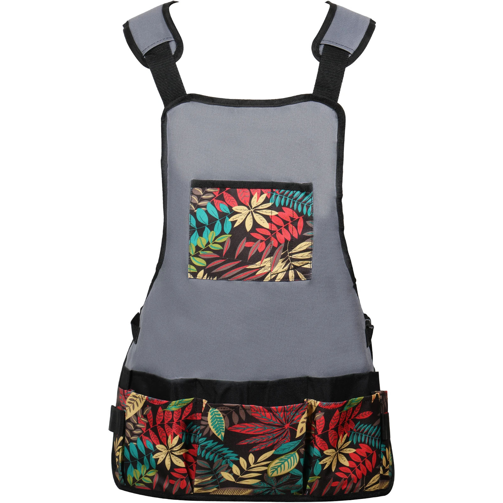 

Бытовой фартук из водонепроницаемой ткани Оксфорд для работы в саду с 5 карманами, кухонный маслостойкий фартук для приготовления пищи, для мужчин и женщин, официантка