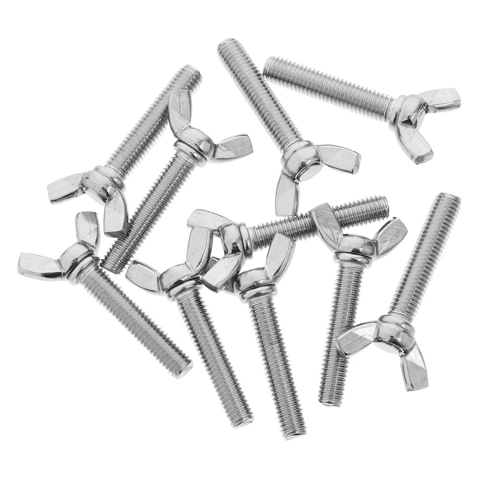 

10Pcs Thumb Hand Screws M8x40 Butterfly Fastener Stainless Steel Assembly Machine Repairs Machine Fastener