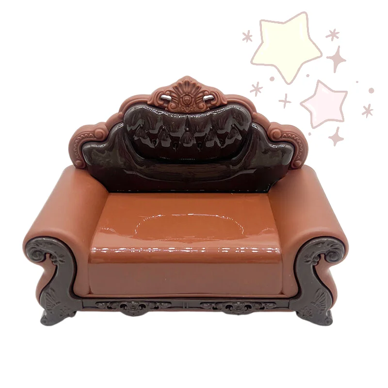 1/12 Domek dla lalek Symulacja Europejskiego Stylu Sofa Model Mebel do Salonu Miniaturowe Akcesoria Dekoracyjne do Domku dla Lalek