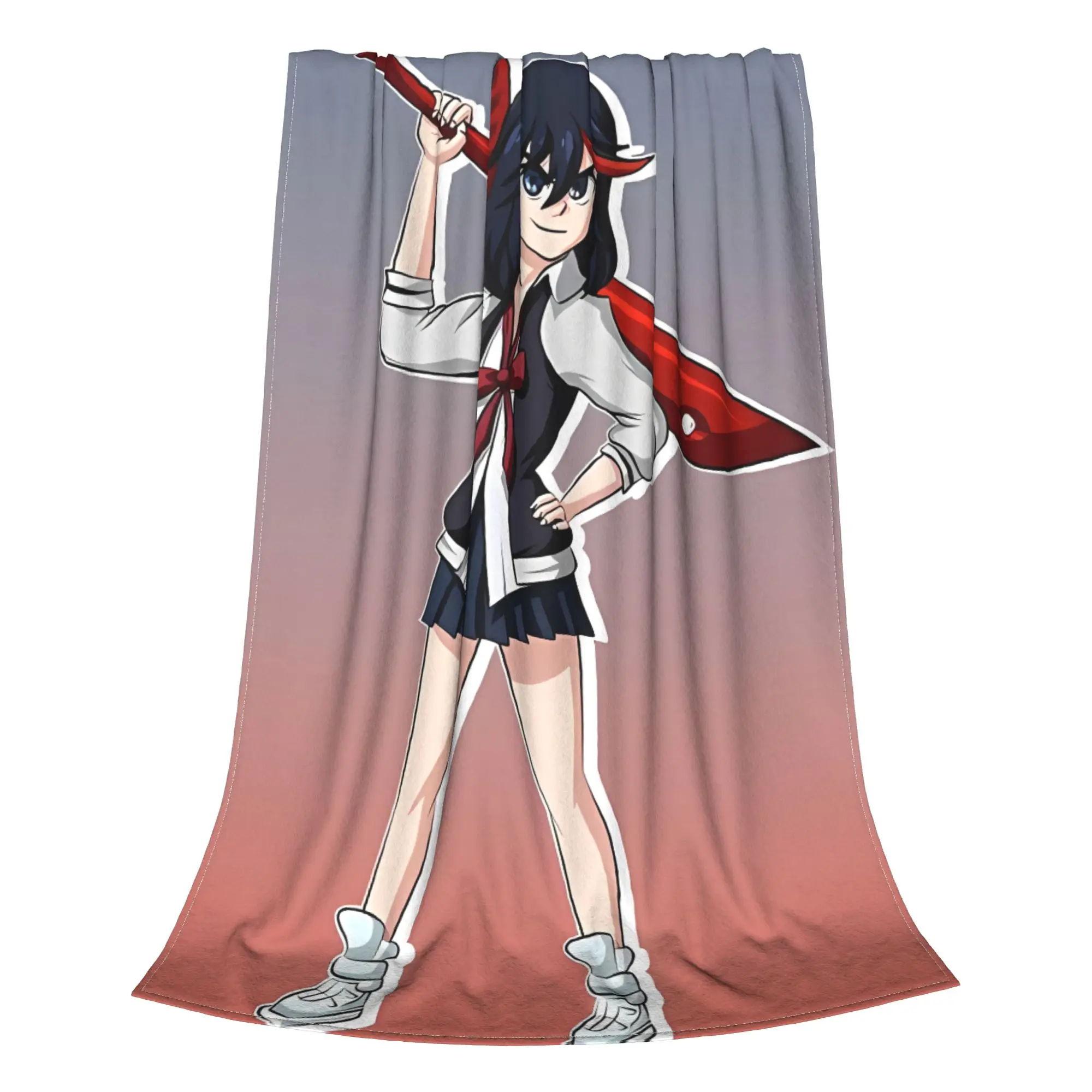 1PC Ryuko Casual Pose Kill la Kill Home Room Decorations Winter Blankets For Adults Bedding Home Interior Sofa Knee