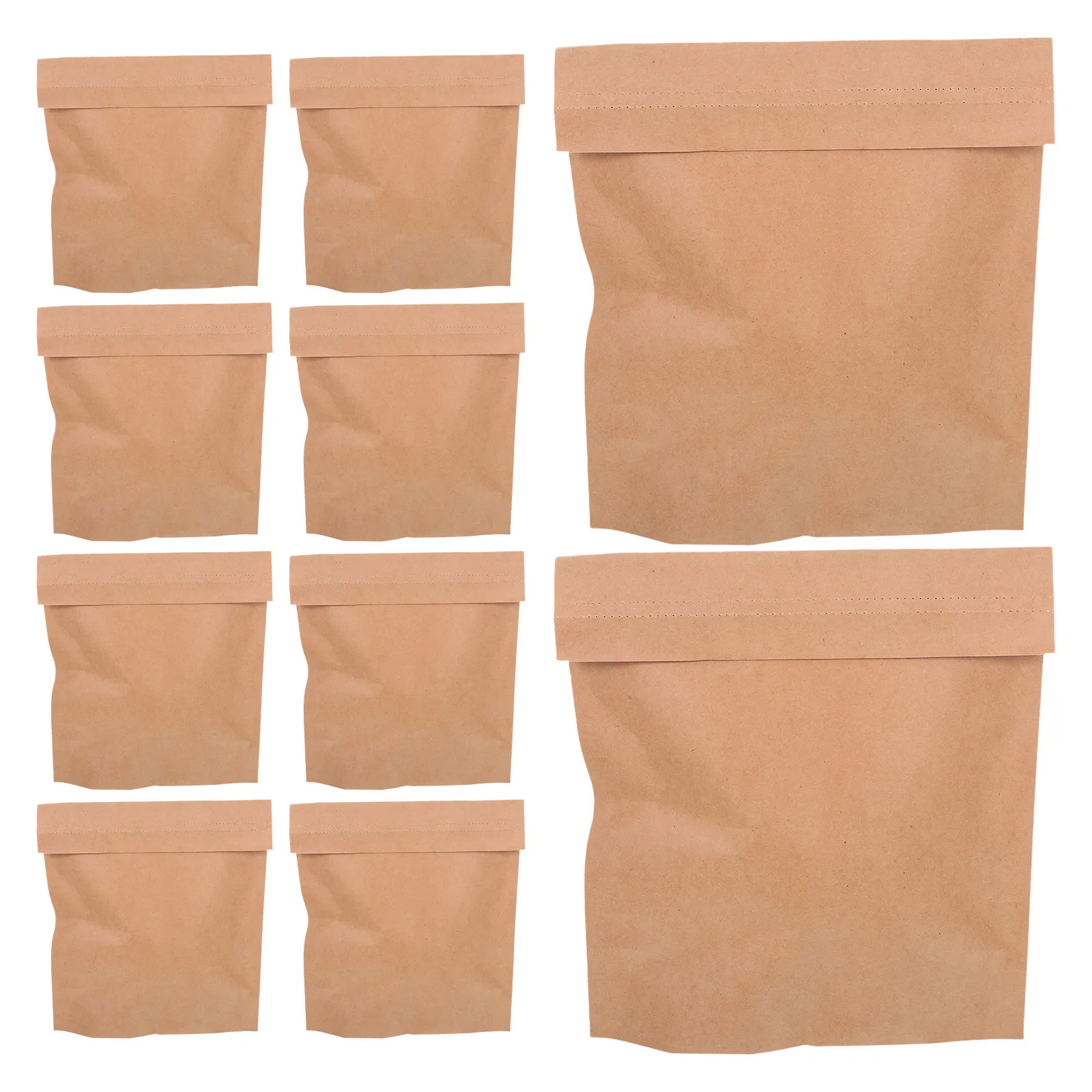 10Pcs Self-Sealing Kraft Paper Shipping Mailers Bags for Clothes Packaging Books Accessories Small Business Packaging Envelopes