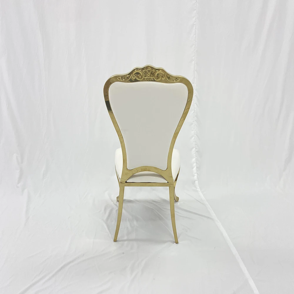 New Style Factory direct sale dinning chair stainless steel events wedding chair for wedding