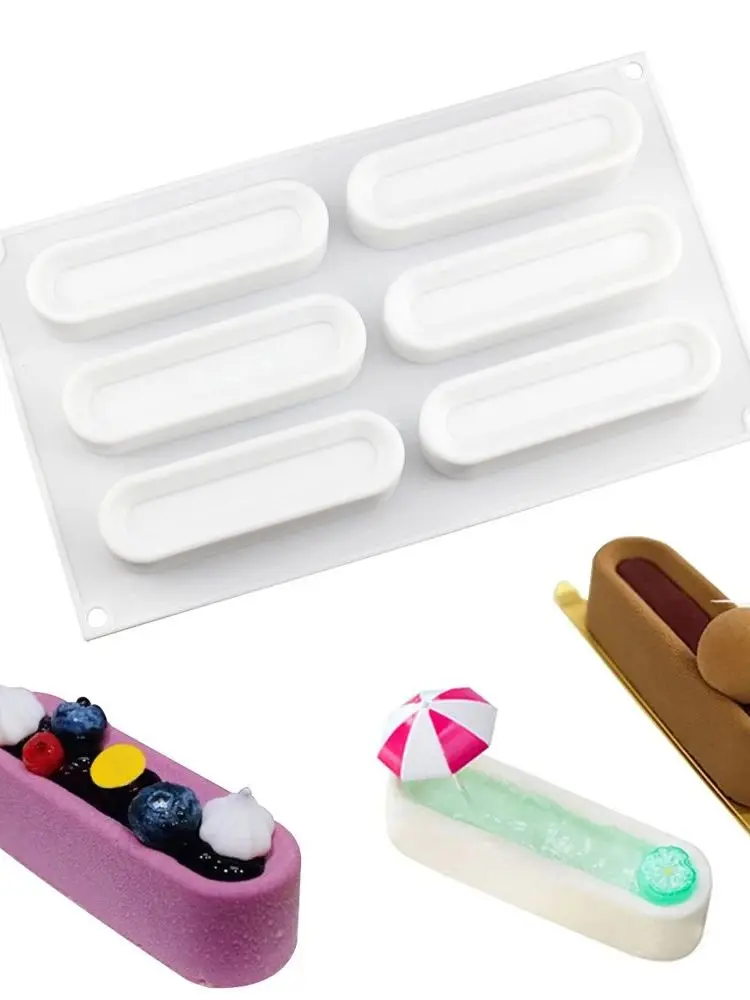 diy-long-strip-shape-silicone-cake-mold-dessert-bread-mould-baking-tool-for-home-use-kitchen-accessories