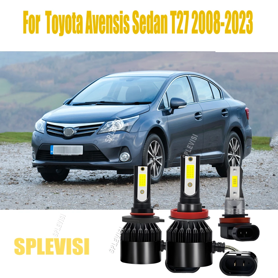 

Automotive Car LED Headlight High Low Fog 9005 H11 H11 1:1 Size For Toyota Avensis Sedan T27 2008-2018 2019 2020 2021 2022 2023