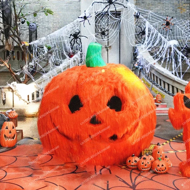 Halloween Plush Pumpkin Props Ornament Shopping Mall Scenic Spot Decoration Theme Amusement Park Outdoor Landscape Model